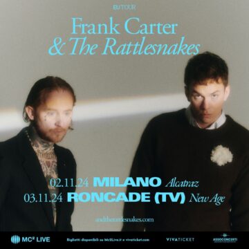 FRANK CARTER & THE RATTLESNAKES: due date in Italia a novembre