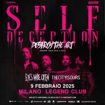 SELF DECEPTION: una data del Destroy The Art Tour a Milano a febbraio