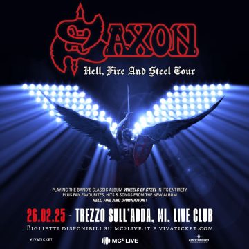 SAXON: una data a Trezzo sull’Adda (MI) a fine febbraio