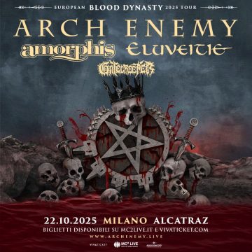 ARCH ENEMY: una data a Milano nel 2025 con Amorphis, Eluveitie e Gatecreeper