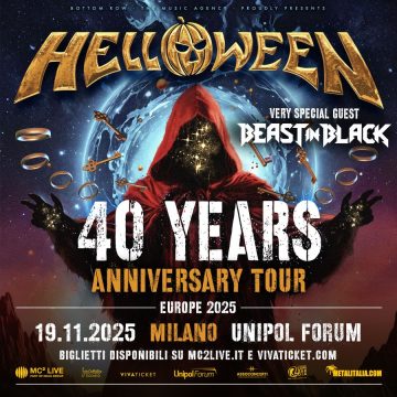 HELLOWEEN: una data a Milano nel 2025 per il tour dei 40 anni