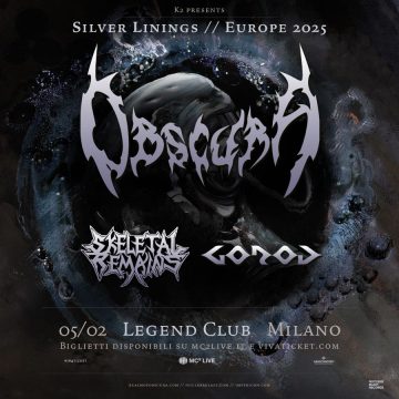 OBSCURA: una data a Milano a febbraio con SKELETAL REMAINS e GOROD